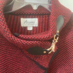 Narianna Red and Black Knit Cardigan